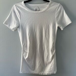 GAP Women's Maternity White Short Sleeve Tee